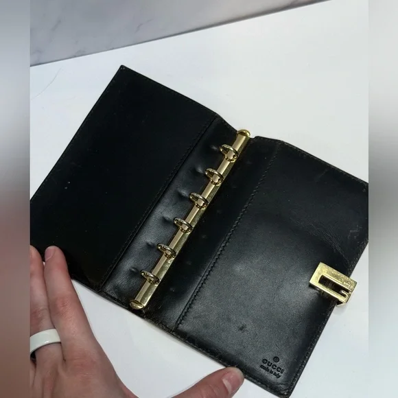 Vintage Gucci Snakeskin Agenda Cover Passport Holder Exotic Leather Organizer - Picture 4 of 6